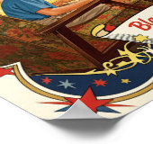 1955 Vintages Fernsehwerbung-Poster Poster (Ecke)