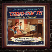 1955 Vintages Fernsehwerbung-Poster Poster