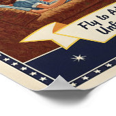 1955 Vintages Fernsehwerbung-Poster Poster (Ecke)