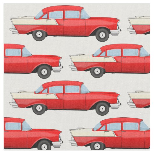 1955 Vintages Sedangewebe nach vier Türen Stoff (Nahaufnahme)