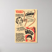 1955 Vintages Waschpulver Leinwanddruck (Vorderseite)