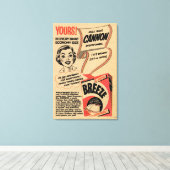 1955 Vintages Waschpulver Leinwanddruck (Insitu (Holzboden))