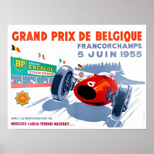 1955 Wellness-Center Grand Prix Vintag Poster (Vorne)