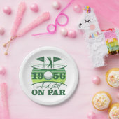 1956 70. Geburtstag Golf Liebhaber Pappteller (Party)