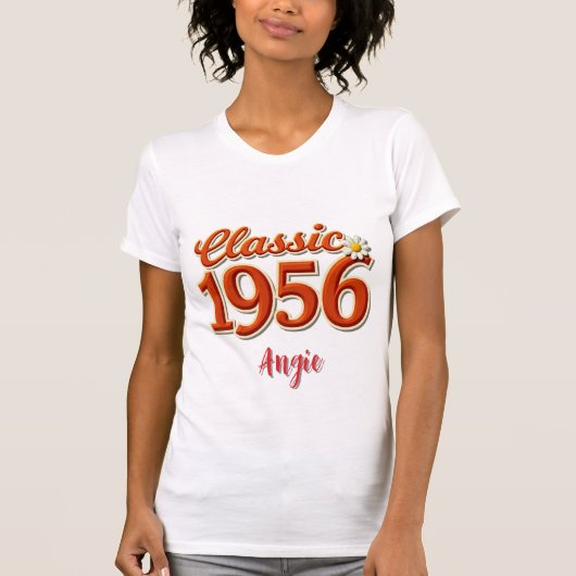 1956 70th Birthday Personalized T-Shirt (Vorderseite)