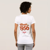 1956 70th Birthday Personalized T-Shirt (Schwarz voll)