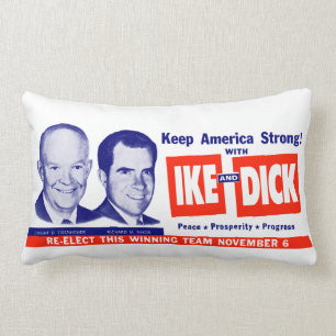 1956 Abstimmung Ike und Dick Lendenkissen