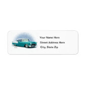 1956 Aquamarin Chevy Coupe Address Labels (Vorne)