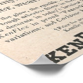 1956 Bodenwerbung PEACOCK Poster (Ecke)