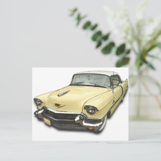 1956 Cadillac DeVille Postkarte (Stehend Vorderseite)