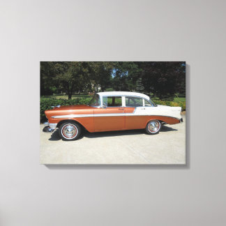 1956 Chevrolet Bel-Air 4 Door Sedan Leinwanddruck