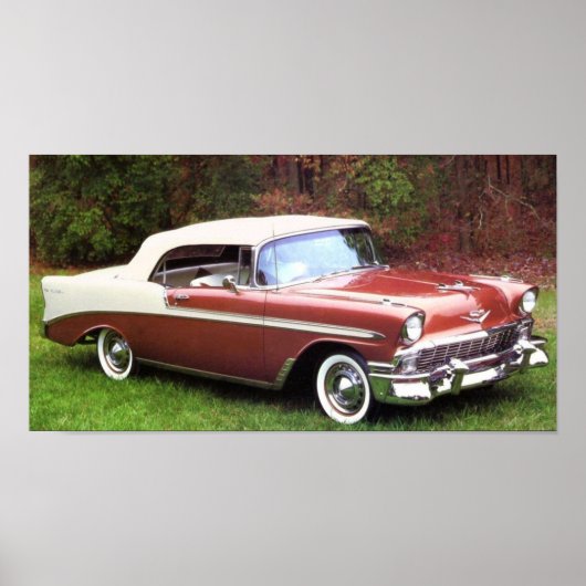 1956 Chevrolet Bel-Air Convertible Posters Poster (Vorne)