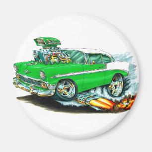 1956 Chevy 150-210 Green Car Magnet