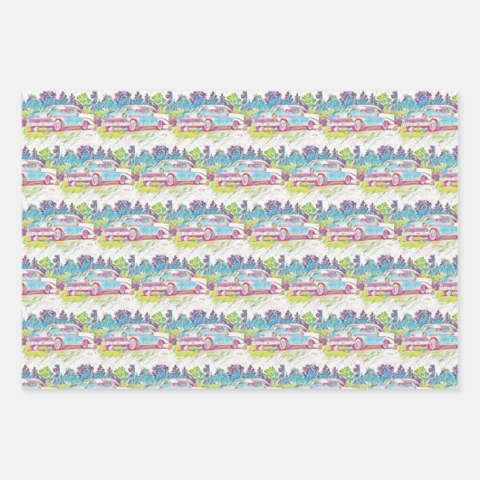 1956 Chevy Art Set Geschenkpapier Set (Vorderseite 3)