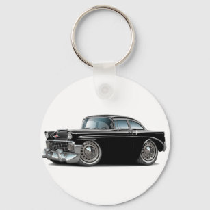 1956 Chevy Belair Black Car Schlüsselanhänger