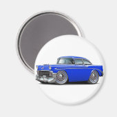 1956 Chevy Belair Blue Car Magnet (Vorderseite/Rückseite)