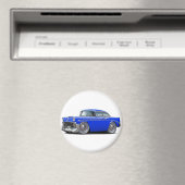 1956 Chevy Belair Blue Car Magnet (In Situ (Geschirrspüler))