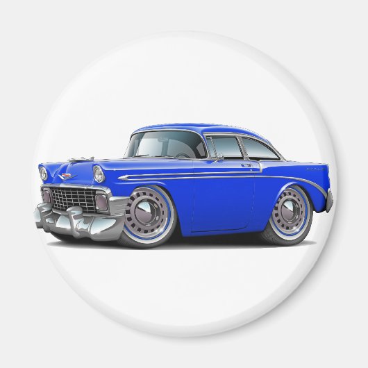 1956 Chevy Belair Blue Car Magnet (Vorne)