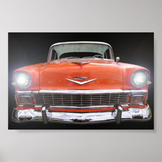 1956 CHEVY "LIGHTS ON" POSTER (Vorne)