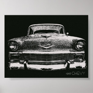 1956 CHEVY SKIZZE POSTER