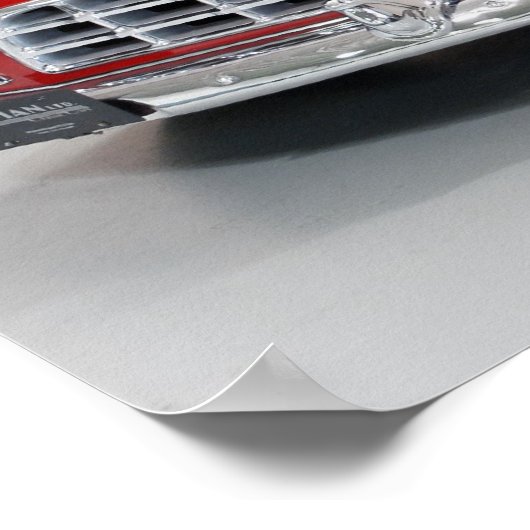 1956 Chrysler 300 Print Poster (Ecke)