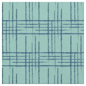 1956 Crosshatch aqua Stoff (Nahaufnahme)