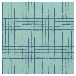 1956 Crosshatch aqua Stoff