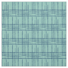 1956 Crosshatch aqua Stoff