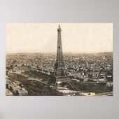 1956 Eiffelturm Picture Postcard~Paris Poster (Vorne)
