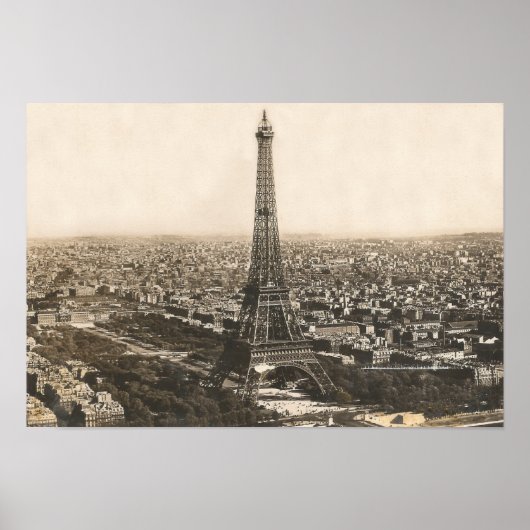 1956 Eiffelturm Picture Postcard~Paris Poster (Vorne)