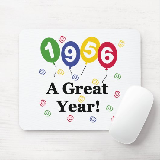 1956 ein großes Jahr-Geburtstag Mousepad (Mit Mouse)