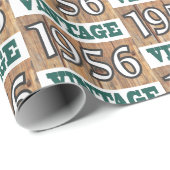 1956 geboren geschenkpapier (Rolleneckpunkt)