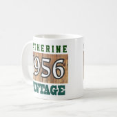 1956 Geburtsjahr - Geburtstagsfeier Kaffeetasse (Vorderseite Links)