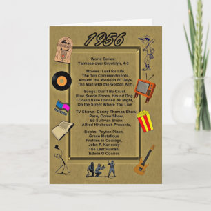 1956 Greatevents Birthday Card Karte