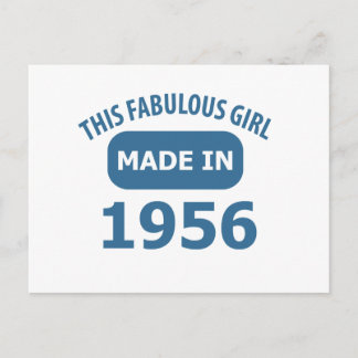 1956 Jahre fabelhafte Designs Postkarte
