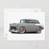 1956 Nomad Grey-White Car Postkarte (Vorne/Hinten)