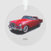 1956 rote Autokrarosserie Ornament (Rückseite)