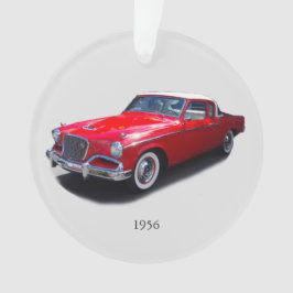 1956 rote Autokrarosserie Ornament