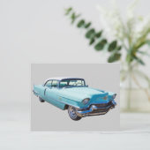 1956 Sedan Deville Cadillac Luxury Postkarte (Stehend Vorderseite)