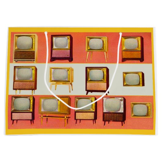 1956 Sets im Fernsehen drucken Große Geschenktüte (Vorderseite)