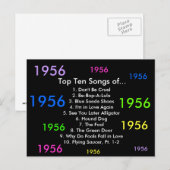 1956 Songs Postkarte (Vorne/Hinten)