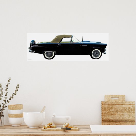 1956 T-BIRD CONVERTIBLE POSTER (Küche)