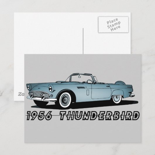 1956 Thunderbird Postkarte (Vorne/Hinten)