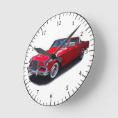 1956 Uhr für den roten Oldtimer (Winkel)