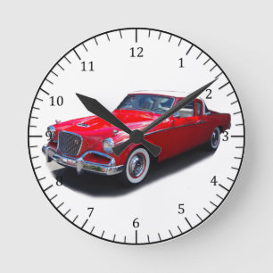 1956 Uhr für den roten Oldtimer