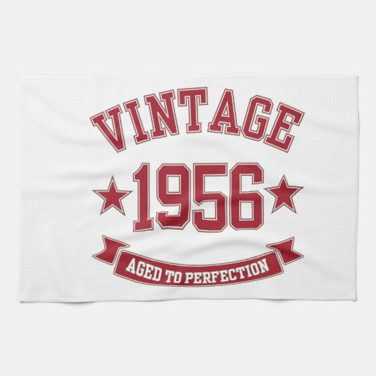 1956 Vintag bis perfekt Geschirrtuch (Horizontal)
