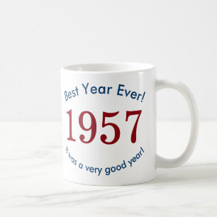 1957 ♥ Bestes Jahr überhaupt! 60. Geburtstagsgesch Kaffeetasse