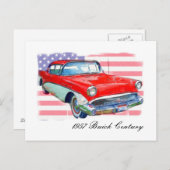 1957 Buick Century Postkarte (Vorne/Hinten)