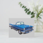 1957 Chevrolet Bel Air 2-Türverkleidung Postkarte (Stehend Vorderseite)