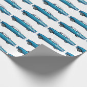 1957 Chevrolet Bel Air Classic Auto Geschenkpapier (Ecke)